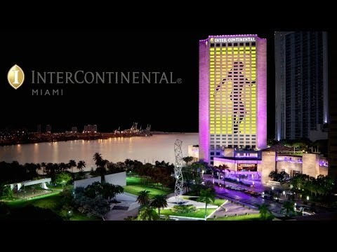 Facade of Intercontinental Hotel in Miami