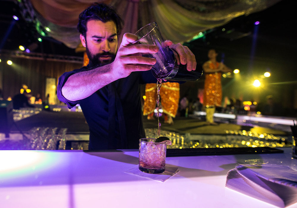 Bartender on Rooftop Garden