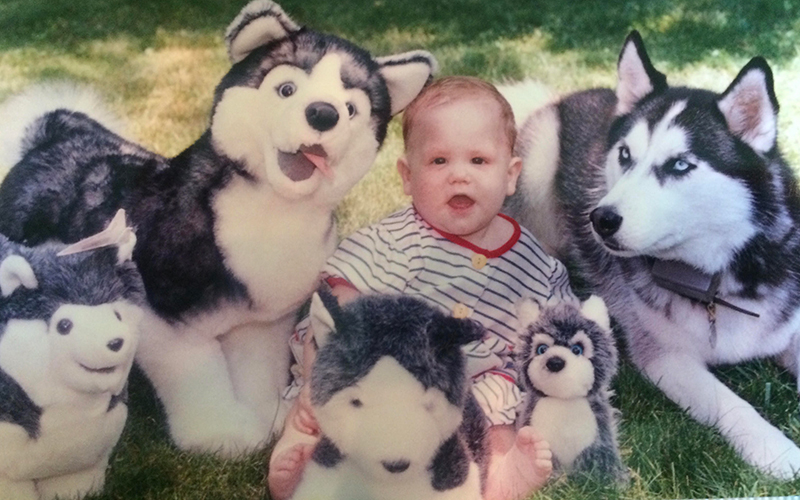 Stephanie as a baby