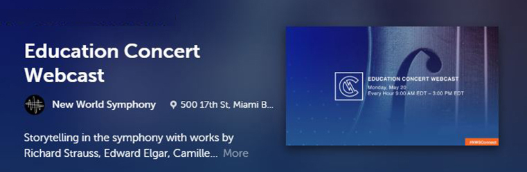 Education Concerts and Webcast