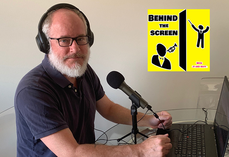 JT Kane recording Behind the Screen