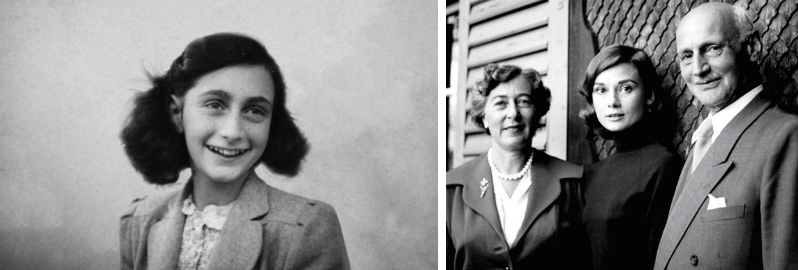 Anne Frank and Audrey Hepburn