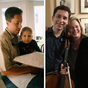 Oliver Herbert with parents