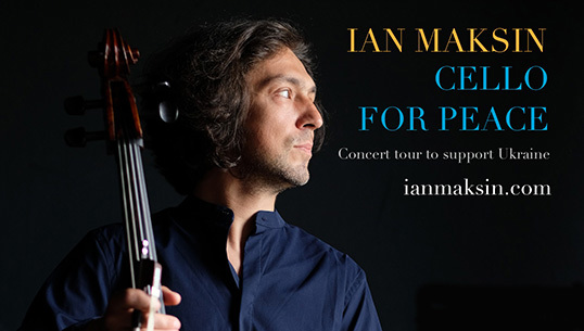 Alum supports Ukraine with Cello for Peace tour