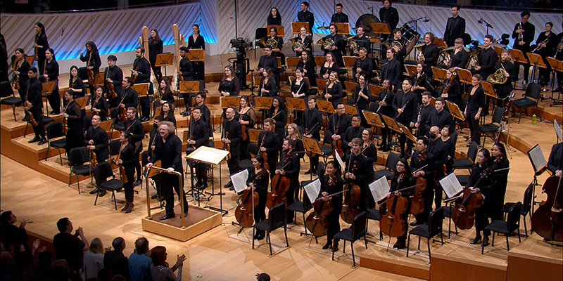 New World Symphony Fellows on stage