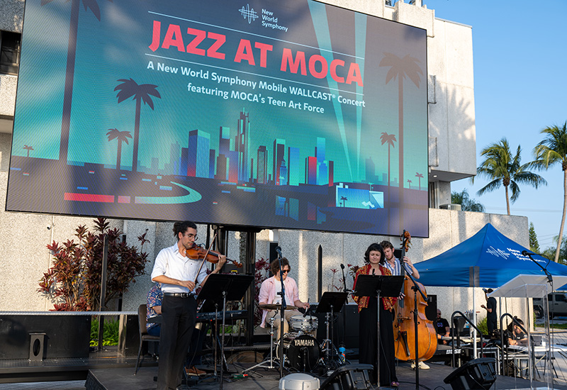 Mobile WALLCAST®  at Jazz at MoCa