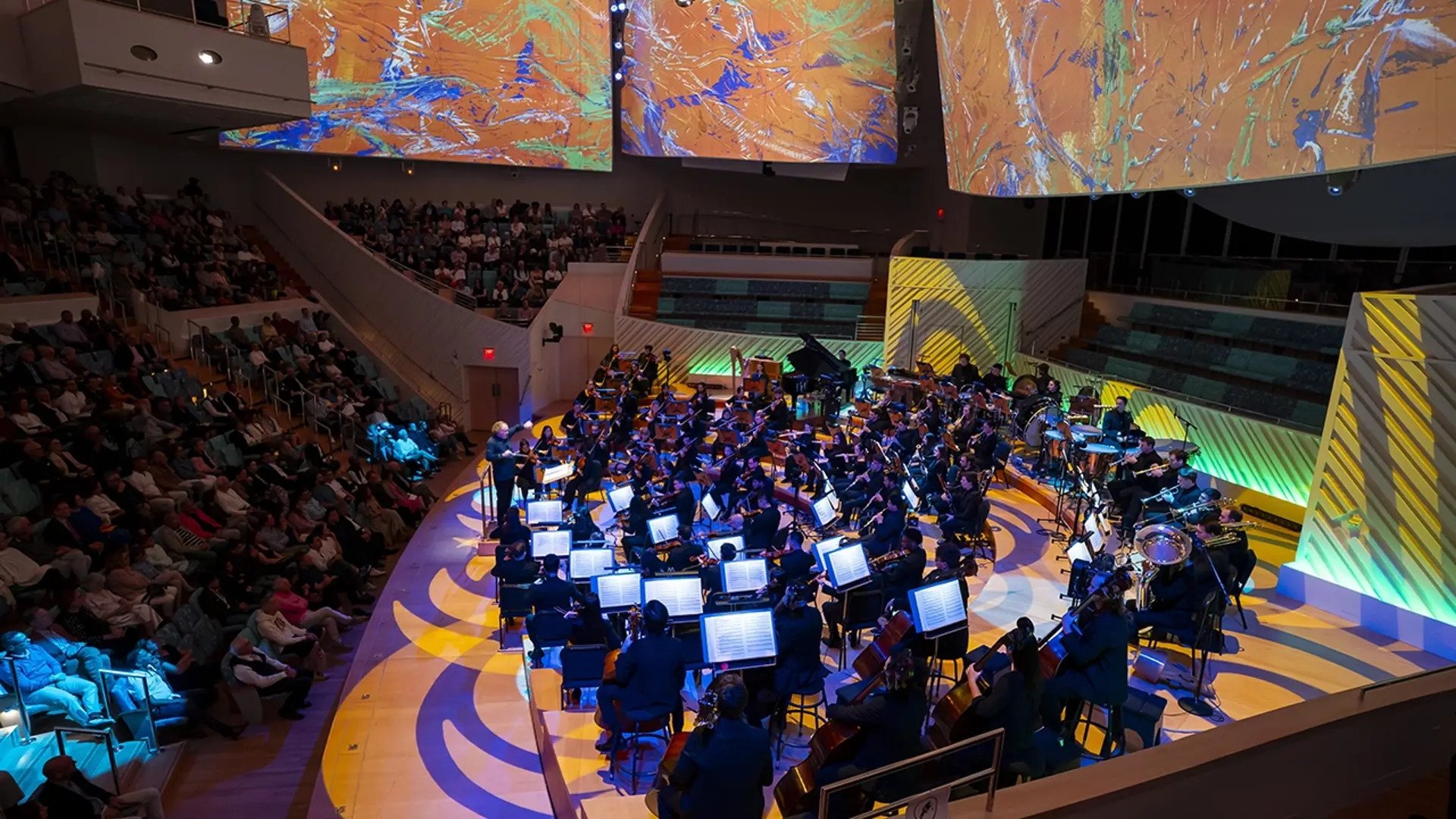 New World Symphony on stage at New World Center