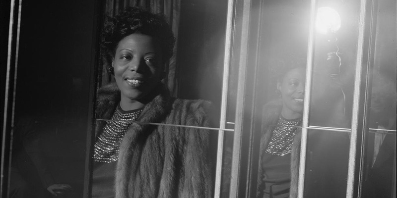 Mary Lou Williams in mirror